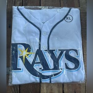 White Rays Baseball Jersey XL